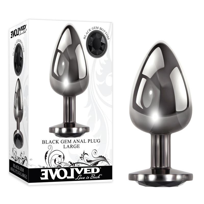 Evolved Black Gem Anal Plug - Large