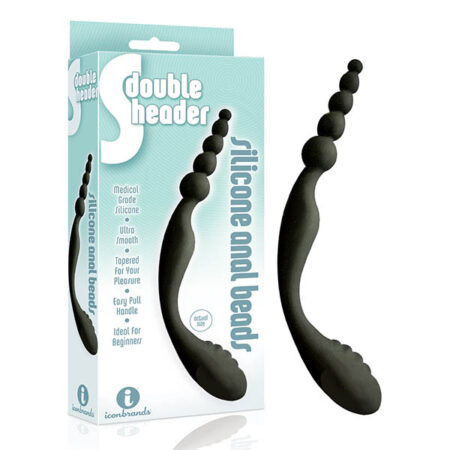 The 9's: S-Double Header, Double Ended Silicone Anal Beads