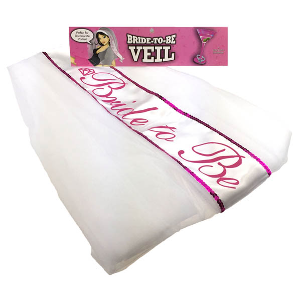 Bride-To-Be Veil, White