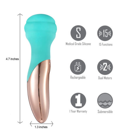 Maia: Kali Rechargeable Mini Wand - Teal