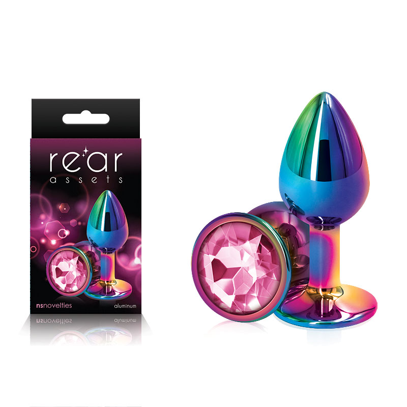 Rear Assets: Small/ Multicolour/ Pink Gem