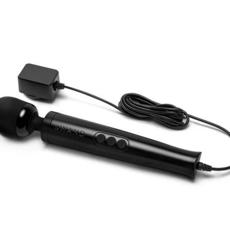 Le Wand: Diecast Black Plug-In Massager