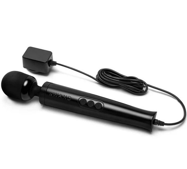 Le Wand: Diecast Black Plug-In Massager