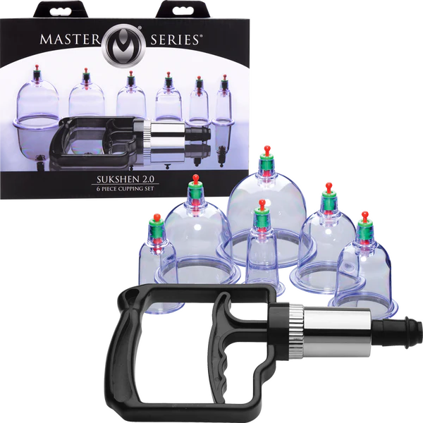 Masterseries - Sukshen 2.0 6pc Cupping Set with Acu-Points