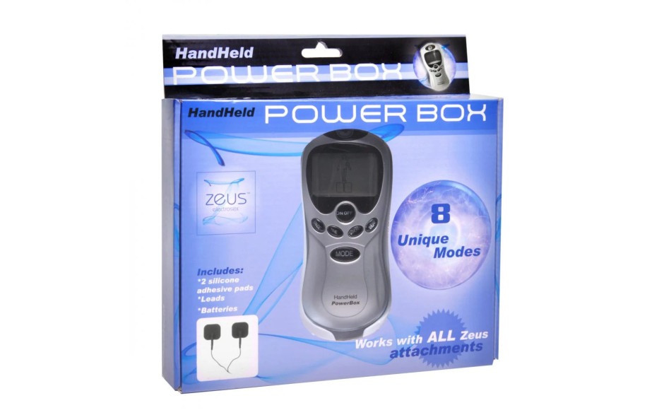Zeus: Handheld 8 Mode Power Box with Black Pads