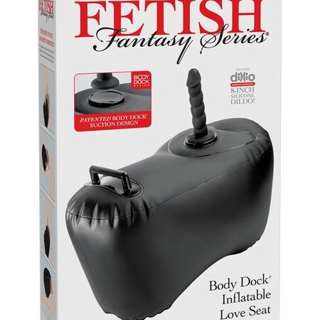 Fetish Fantasy Series: Body Dock Inflatable Love Seat Black