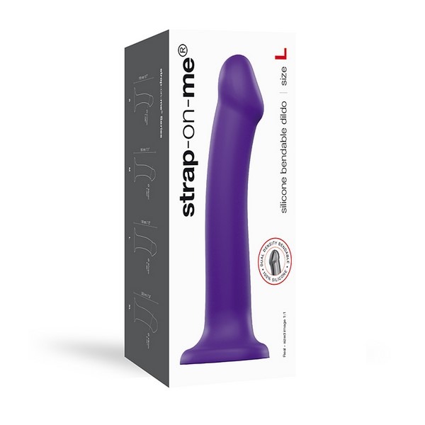 Strap-On-Me: Dual Density Dildo Purple - L
