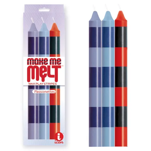 Make Me Melt - Drip Candle Purple, Blue, Red 3pk
