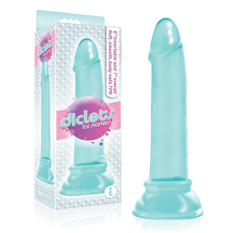 Icon Brands: The 9's Diclets 7" Jelly TPR Dong Aqua