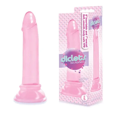 Icon Brands: The 9's Diclets 7" Jelly TPR Dong Pink