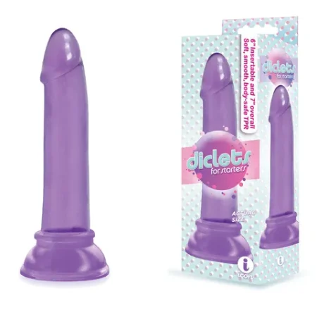 Icon Brands: The 9's Diclets 7" Jelly TPR Dong Purple