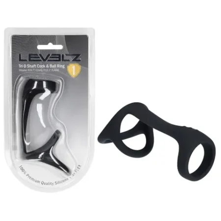 Levelz: Tri O Silicone Shaft Cock & Ball Ring