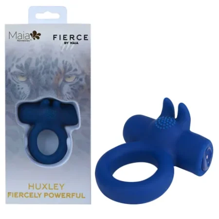 Maia: Huxley Vibrating Cock Ring Blue
