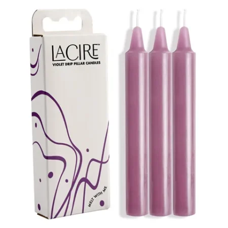 LaCire: Drip Pillar Candles - Purple