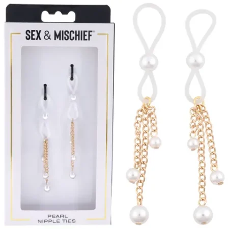 S&M: Pearl Nipple Ties