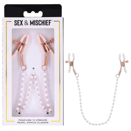 S&M: Peaches N CreaMe Pearl Nipple Clamps