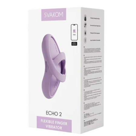 Svakom - Echo 2 Finger Vibrator Pink Lilac