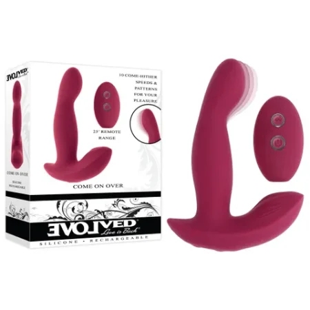 Evolved: Come On Over Come Hither Vibrator Red