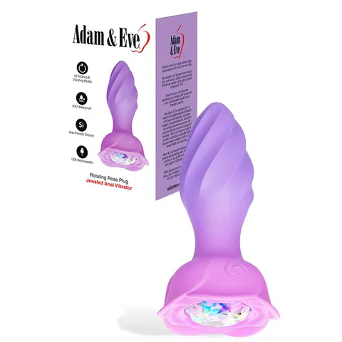 Adam & Eve: Rotating Rose Butt Plug