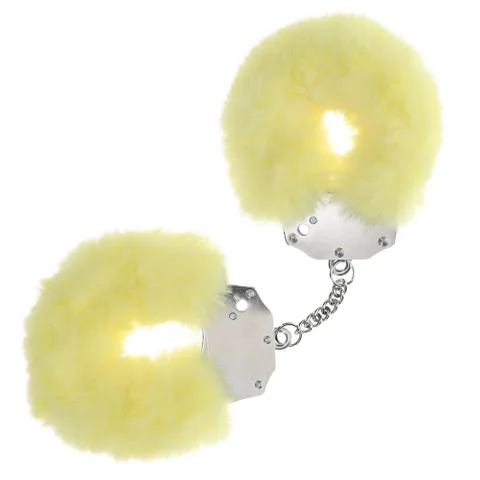OUCH! Heavy-Duty Fluffy Cuffs Yellow
