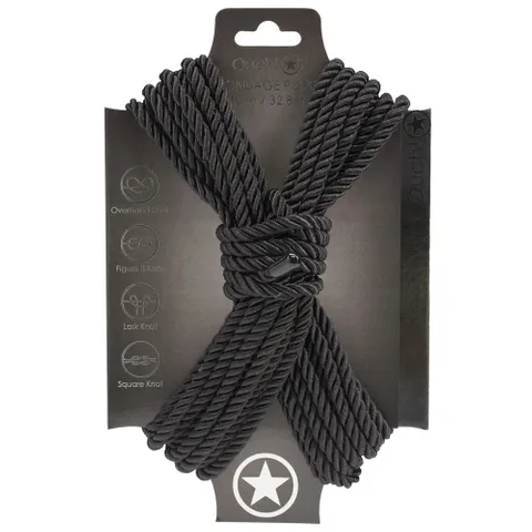 Ouch! Bondage Rope 10m Black