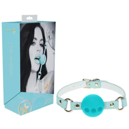 Ouch! Paris Collection Silicone Ball Gag Blue