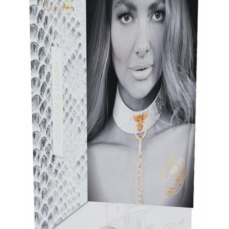 Ouch! Florence Collection Collar & Leash White