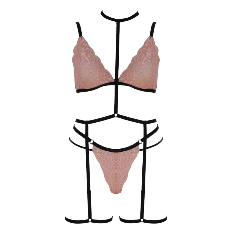 Muse: Dusty Rose Lace Set Medium