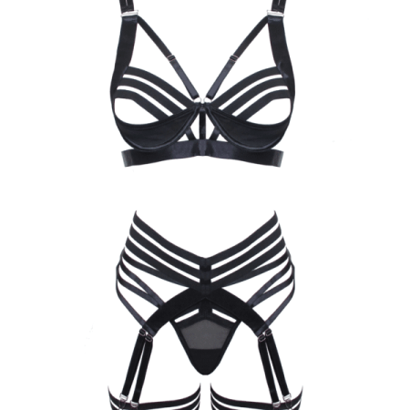 Muse: Black Strappy 4/5 Piece Set Small