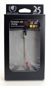 Spartacus: Beaded Clit Clamp Red