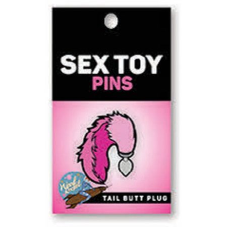 WoodRocket: Tail Butt Plug Enamel Pin