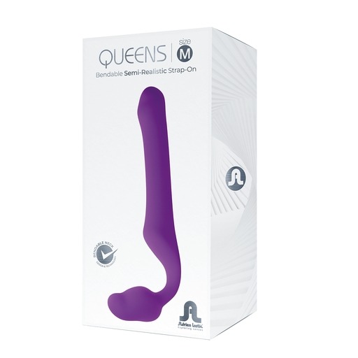 Adrien Lastic: Queens Strapless Strap on Purple Medium