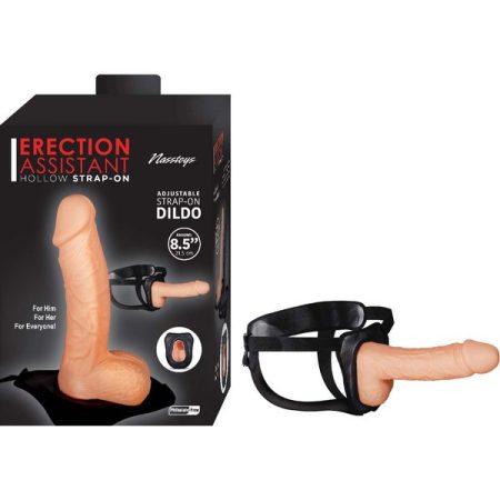 Erection Assistant: Hollow Strap-On - White - 8.5"