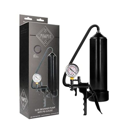 Pumped: Elite Beginner Pump With PSI Gauge Black