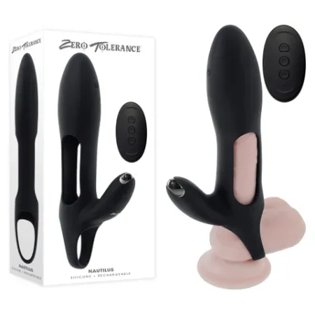 Zero Tolerance: Nautilus Vibrating Penis Sleeve Black