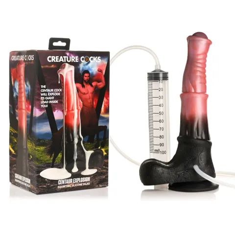 Creature Cocks: Centaur Explosion Squirting Silicone Dildo - Image 2