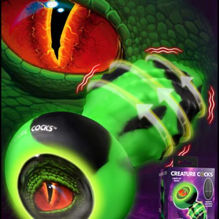 Creature Cocks: Eye of the Spawn Vibrating & Squirming Silicone Butt Plug