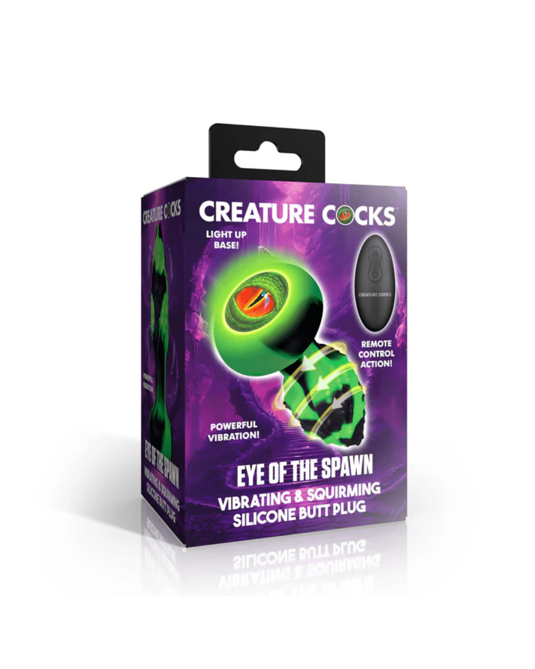 Creature Cocks: Eye of the Spawn Vibrating & Squirming Silicone Butt Plug - Image 2