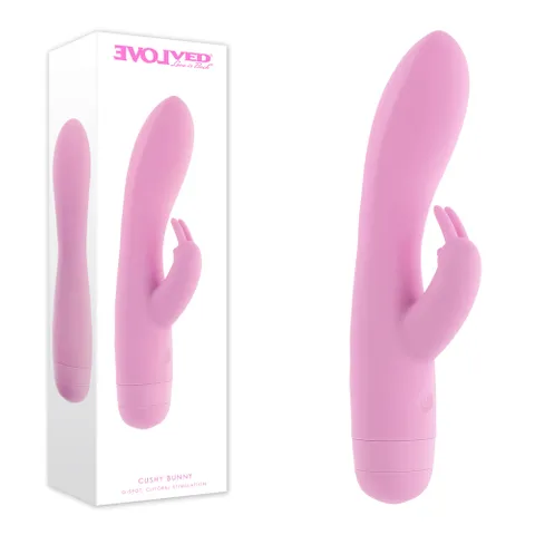 Evolved: Cushy Bunny Rechargeable Rabbit Vibrator Pink
