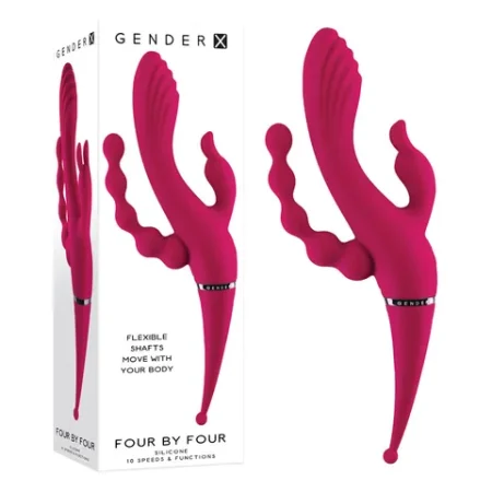 Gender X: Four By Four Multi Vibrator Pink