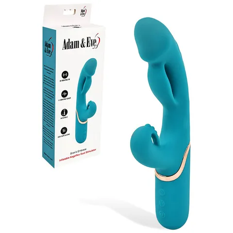Adam & Eve: Sirens Embrace Inflatable Rabbit Teal