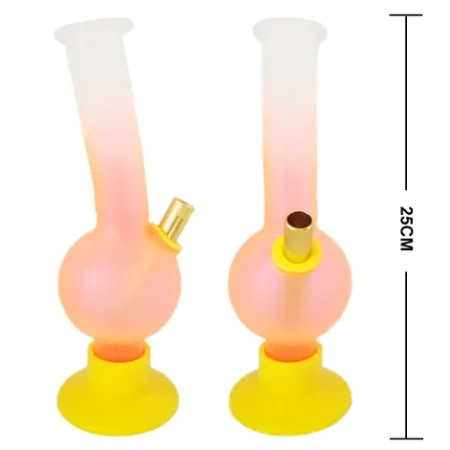 MWP: Medium Bent Bubble Orange & White 25cm