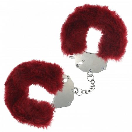 OUCH! Heavy-Duty Fluffy Cuffs Burgundy