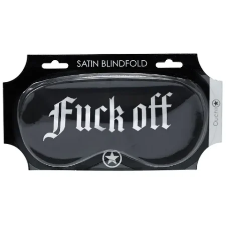 Ouch! Satin Mask Black Fuck Off
