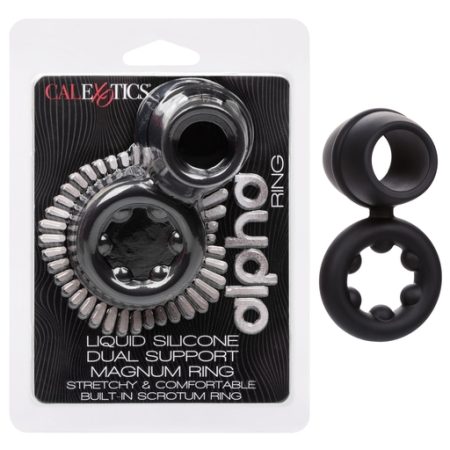 Calexotics: Alpha Ring Dual Cock & Scrotum Ring