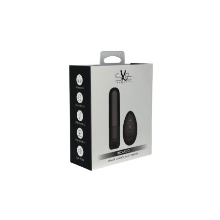 SXE Novelties: Richardo Remote Control Bullet Vibrator Black