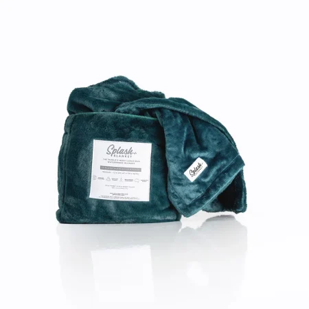 Splash Blanket: Furlush Splash Blanket Medium (Emerald Green)