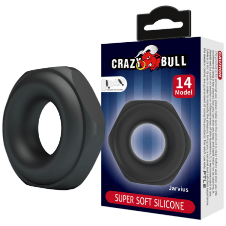 Crazy Bull: Super Soft Silicone Cockring Jarvius No.14