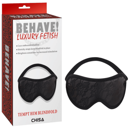 Behave! Luxury Fetish: Tempt Him Blindfold Black