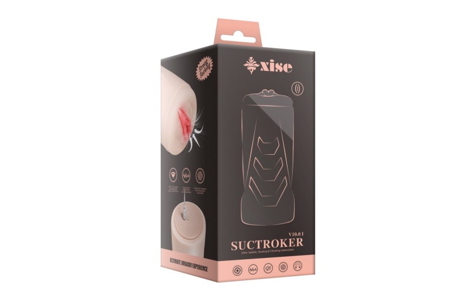 XISE: Suctroker Dual Density Vibrating Sucking Vaginal Masturbator V1